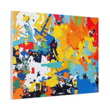 Abstract Splash Colorful Matte Canvas Wall Art – Vibrant Modern Stretched Print thumbnail 62