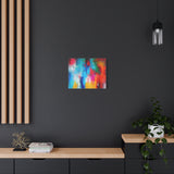 Vibrant Abstract Color Splash Matte Canvas Print thumbnail 46