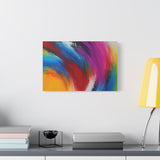Abstract Rainbow Swirl Matte Canvas Print (Stretched) thumbnail 42