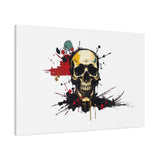 Skull Splash Art Canvas — Grunge Skull Wall Decor, Edgy Gothic Home Accent thumbnail 56