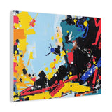 Abstract Color Splash Matte Canvas Print — Modern Stretched Wall Art thumbnail 47