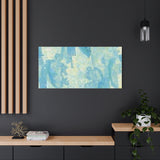 Abstract Aqua Brushstroke Canvas Print — Coastal Blue Wall Art thumbnail 85