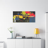 Abstract Color Splash Matte Canvas Print — Modern Stretched Wall Art thumbnail 84