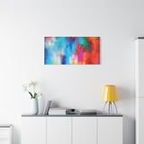 Vibrant Abstract Color Splash Matte Canvas Print thumbnail 75