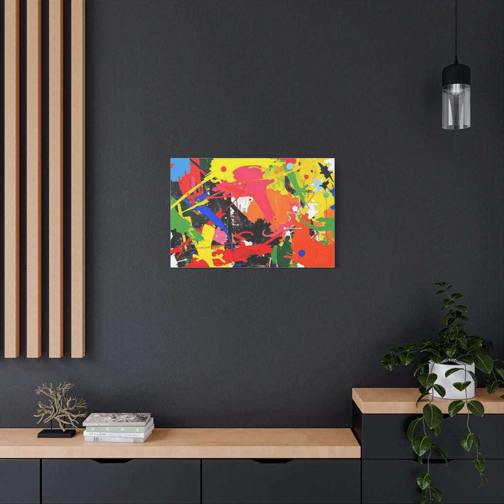 Abstract Art Matte Stretched Canvas — Modern Wall Decor