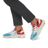 Men's Color Splash Mesh Sneakers — Vibrant Lightweight Athletic Shoes thumbnail 10