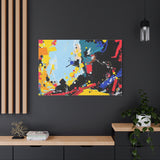 Abstract Color Splash Matte Canvas Print — Modern Stretched Wall Art thumbnail 88