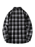 Men's Plus Size Plaid Long Sleeve Shirt thumbnail 5
