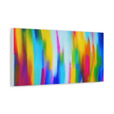Abstract Rainbow Waves Matte Canvas Print — Vibrant Colorful Wall Art thumbnail 41