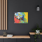 Abstract Color Splash Matte Canvas — Stretched Wall Art thumbnail 64