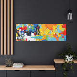 Abstract Splash Colorful Matte Canvas Wall Art – Vibrant Modern Stretched Print thumbnail 94