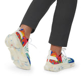 Men's Color Splash Mesh Sneakers — Vibrant Lightweight Athletic Shoes thumbnail 9