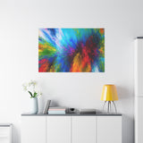 Abstract Color Explosion Matte Canvas Print thumbnail 87