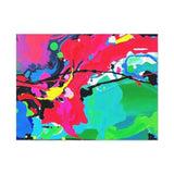Abstract Neon Splash Matte Canvas Print — Vibrant Colorful Stretched Wall Art thumbnail 14