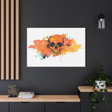 Skull Art Canvas Print – Vibrant Paint-Splash Skull Wall Decor thumbnail 79