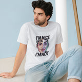 Graphic Tee — "I’m Nice Until I’m Not" Split-Face Portrait thumbnail 1