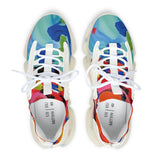 Colorful Abstract Mesh Sneakers — Women's Lightweight Breathable Athletic Shoes thumbnail 2