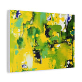 Abstract Green & Yellow Matte Canvas Print – Vibrant Modern Wall Art thumbnail 38