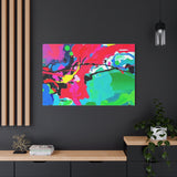 Abstract Neon Splash Matte Canvas Print — Vibrant Colorful Stretched Wall Art thumbnail 88