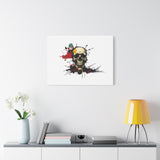 Skull Splash Art Canvas — Grunge Skull Wall Decor, Edgy Gothic Home Accent thumbnail 51