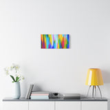 Abstract Rainbow Waves Matte Canvas Print — Vibrant Colorful Wall Art thumbnail 42
