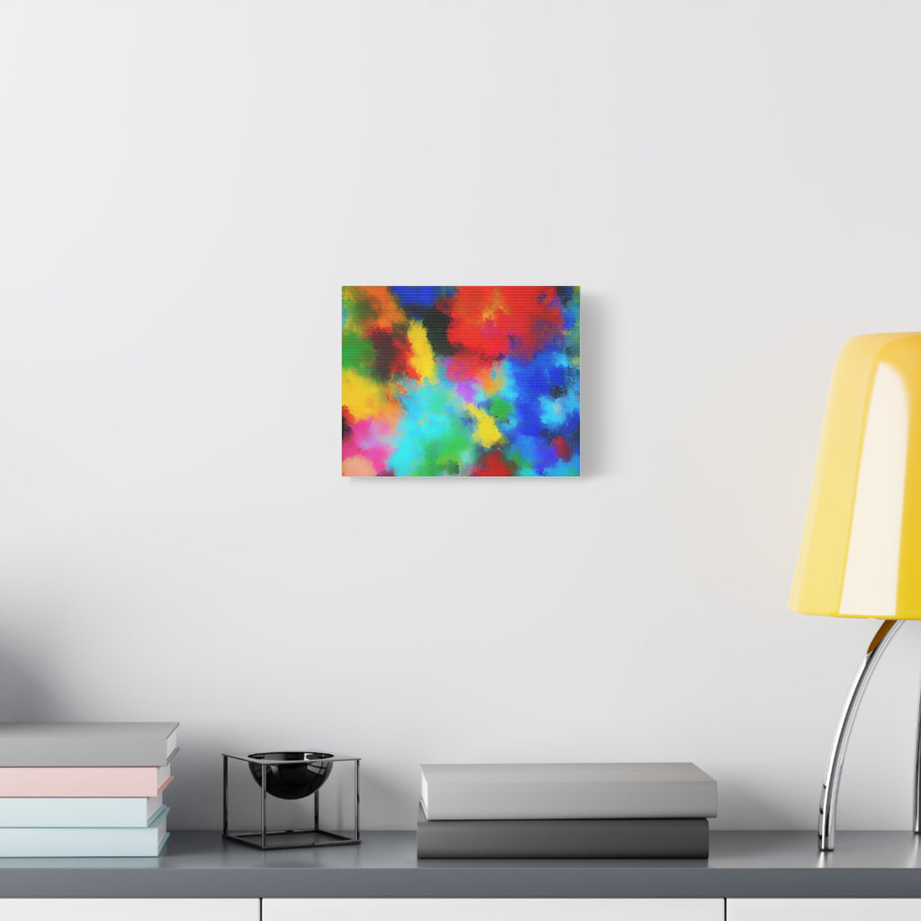 Abstract Color Burst Canvas Print — Vibrant Stretched Matte Wall Art