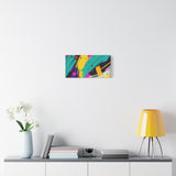 Abstract Neon Brushstroke Canvas Print — Colorful Modern Wall Art thumbnail 45