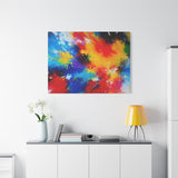 Abstract Color Splash Matte Canvas Print — Vibrant Stretched Wall Art thumbnail 90