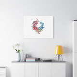 Abstract Color Splash Canvas Print — Modern Watercolor Circle Art on Matte Stretched Canvas thumbnail 55