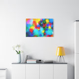 Abstract Rainbow Splash Matte Canvas Print thumbnail 72
