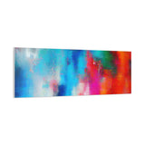 Vibrant Abstract Color Splash Matte Canvas Print thumbnail 92