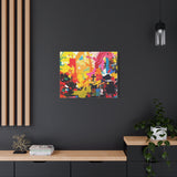 Abstract Color Splash Canvas Print - Vibrant Stretched Matte Wall Art thumbnail 64