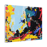 Abstract Color Splash Matte Canvas Print — Modern Stretched Wall Art thumbnail 62