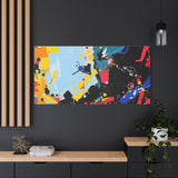 Abstract Color Splash Matte Canvas Print — Modern Stretched Wall Art thumbnail 97