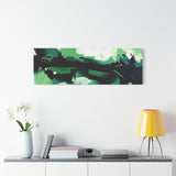 Abstract Green Brushstroke Canvas Print thumbnail 81
