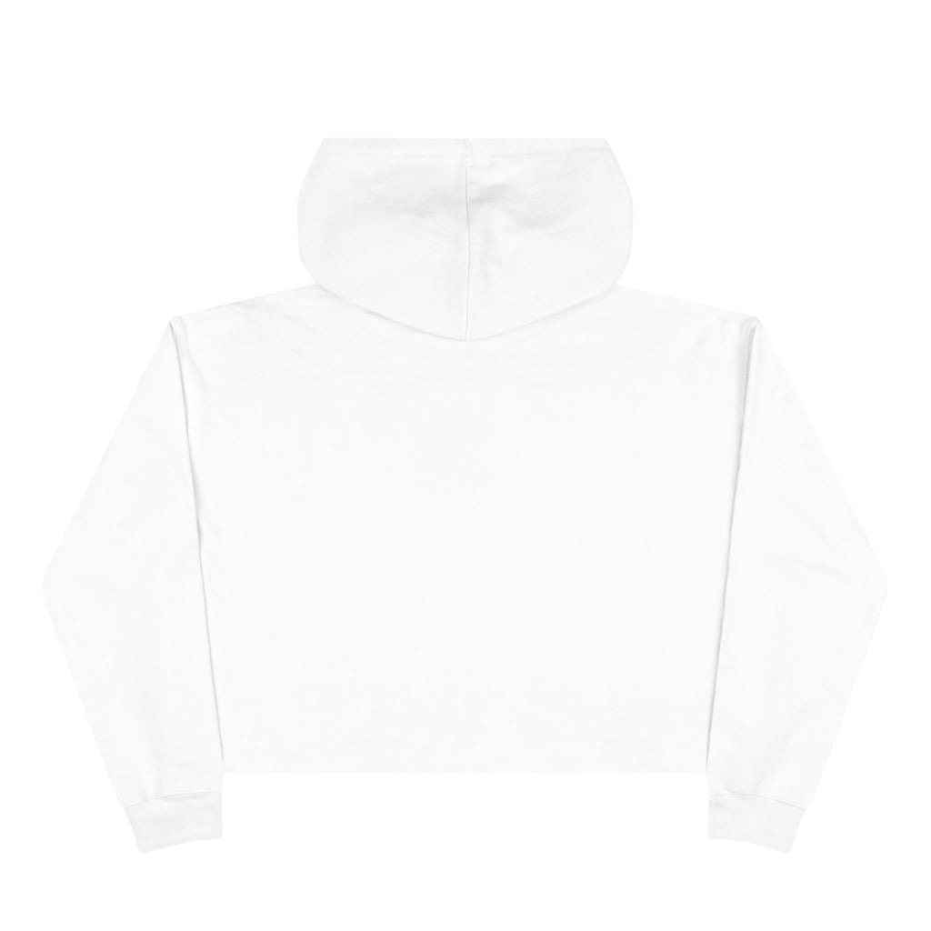 Angel Rider Crop Hoodie — Gothic Winged Angel Graphic Crop Sweatshirt