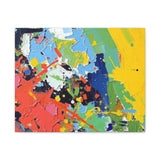 Abstract Color Splash Matte Canvas — Stretched Wall Art thumbnail 7