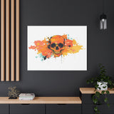 Skull Art Canvas Print – Vibrant Paint-Splash Skull Wall Decor thumbnail 82