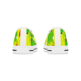 Women's Low Top Sneakers — Vibrant Tropical Abstract Print thumbnail 7