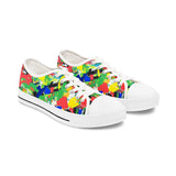 Women’s Low Top Sneakers — Colorful Paint Splat Design thumbnail 2