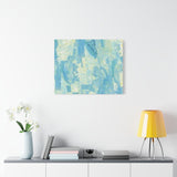 Abstract Aqua Brushstroke Canvas Print — Coastal Blue Wall Art thumbnail 63