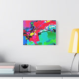 Abstract Neon Splash Matte Canvas Print — Vibrant Colorful Stretched Wall Art thumbnail 39