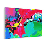 Abstract Neon Splash Matte Canvas Print — Vibrant Colorful Stretched Wall Art thumbnail 27