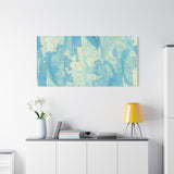 Abstract Aqua Brushstroke Canvas Print — Coastal Blue Wall Art thumbnail 96