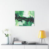 Abstract Green Brushstroke Canvas Print thumbnail 63