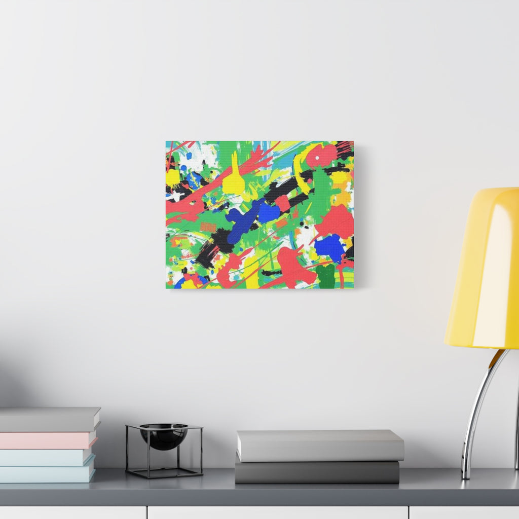 Abstract Color Splash Canvas Print — Vibrant Modern Wall Art