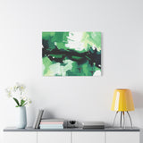 Abstract Green Brushstroke Canvas Print thumbnail 66