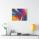 Abstract Rainbow Swirl Matte Canvas Print (Stretched) thumbnail 63