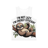 Sloth “I’m Not Lazy I’m Energy Efficient” Graphic Tank Top thumbnail 6