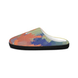 Abstract Brushstroke Men's Indoor Slippers — Cozy Colorful Home Shoes thumbnail 4